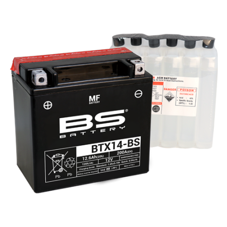 بطاريه للدراجات BS BTX14